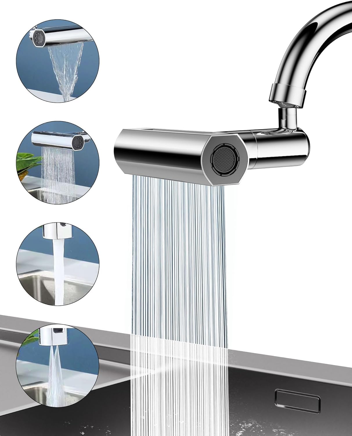 GRIFO DE AGUA PARA LAVAPLATO 3 EN 1