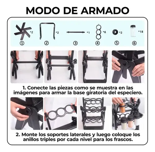 ORGANIZADOR DE CONDIMENTOS GIRATORIO